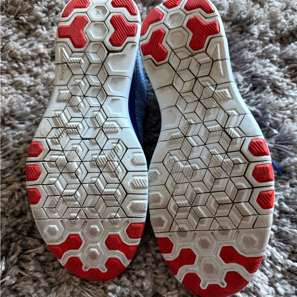 NIKE Free 5.0 Blue Knit Sneakers - Picture 6 of 7